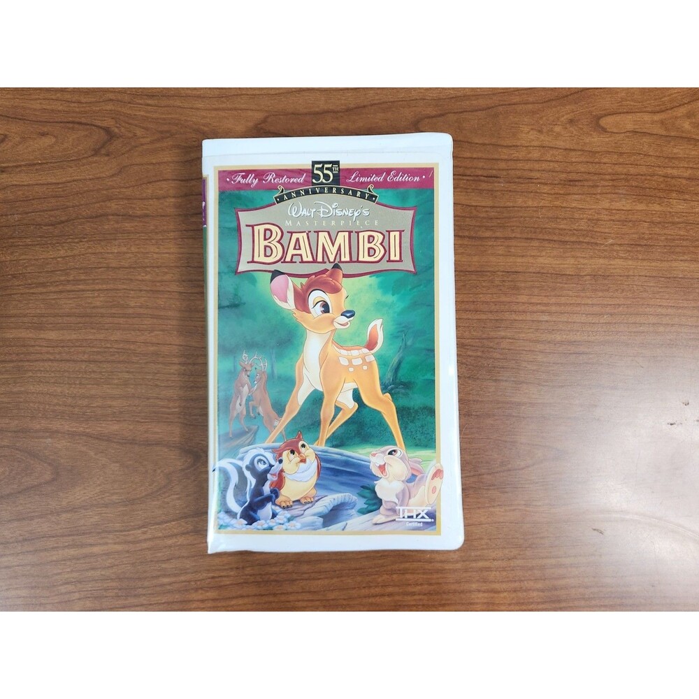 1997 Bambi Walt Disney Fully Restored VHS 55th Anniversary Limited Edition